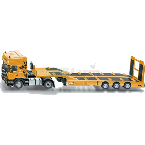Scania Low Loader With 2 New Holland Tractors 1:50 Scale Model Toy Gift 