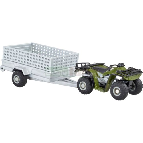 ATV Quad Bike and Trailer Playset