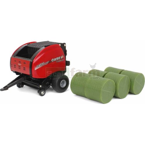 Case IH RB565 Round Baler with Bales