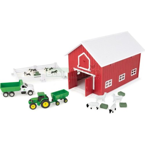 John Deere Farm Playset with Red Barn