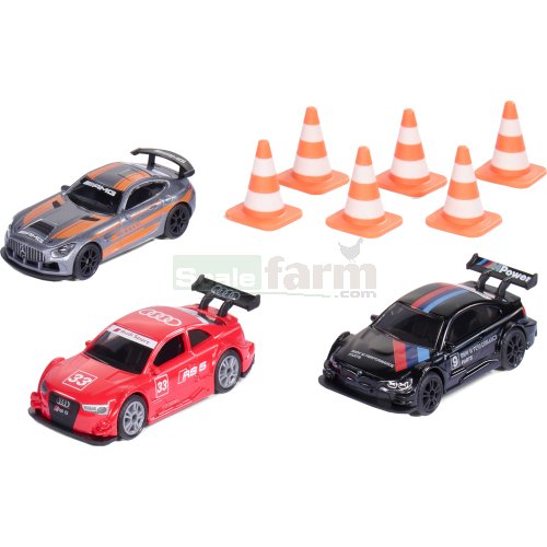 Racing Cars 3 Car Set with Accessories