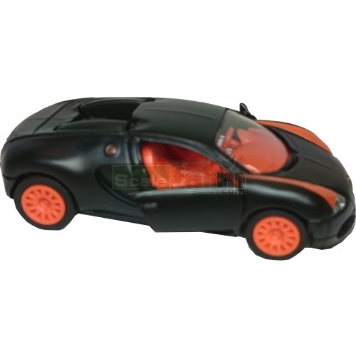 Bugatti EB 16.4 Veyron - Matt Black and Orange (A)