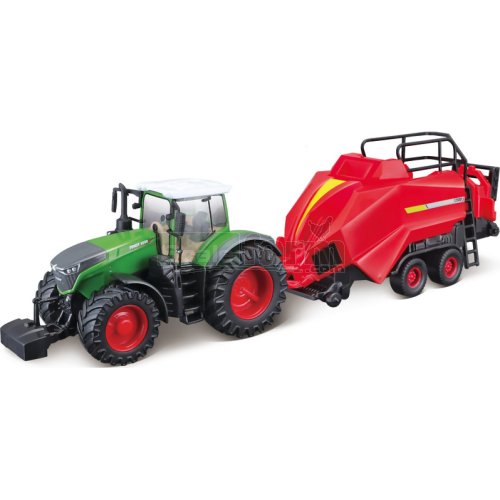 Fendt 1050 Vario Tractor and Baler