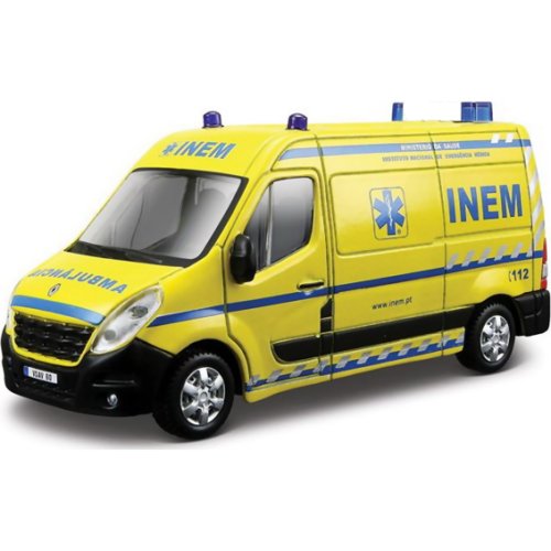 Camion De Pompiers Renault Master Bburago - Modèle Réduit Neuf, Fabrication Chine, Référence 32004