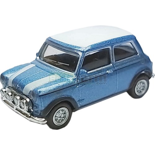 Classic Mini Cooper - Blue / White Bonnet Stripes
