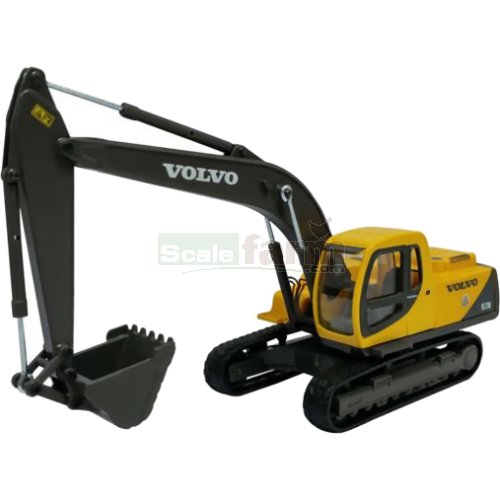 Volvo EC210 Tracked Excavator 1/87th Scale Yellow/Grey New Boxed T48 Post 