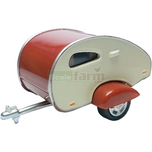 Caravan Tear drop - White / Red