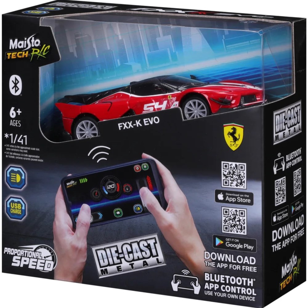 Ferrari FXX-K EVO RC Car (Bluetooth App Control)