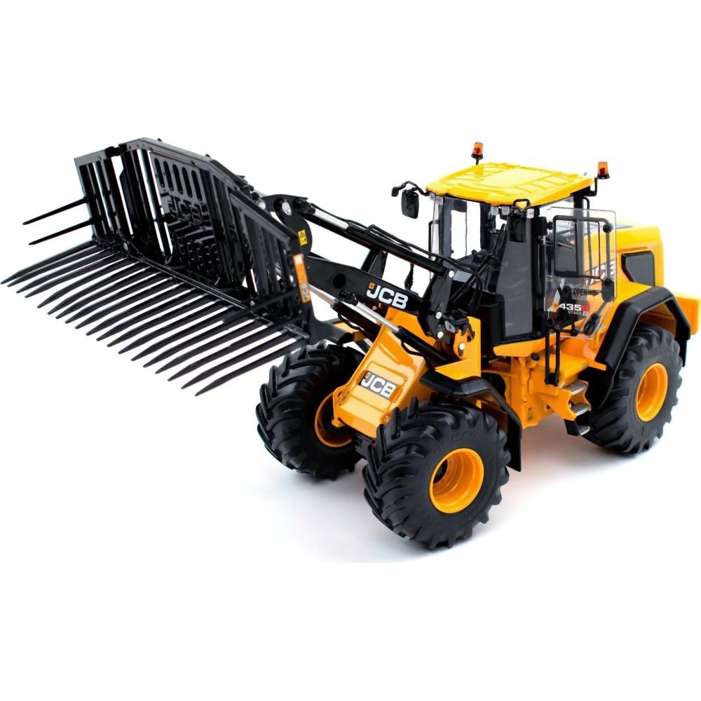 JCB 435S Stage V Agri Wheel Loader with Grass Fork