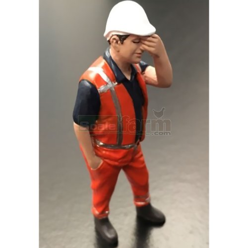 Worker Scratching Head