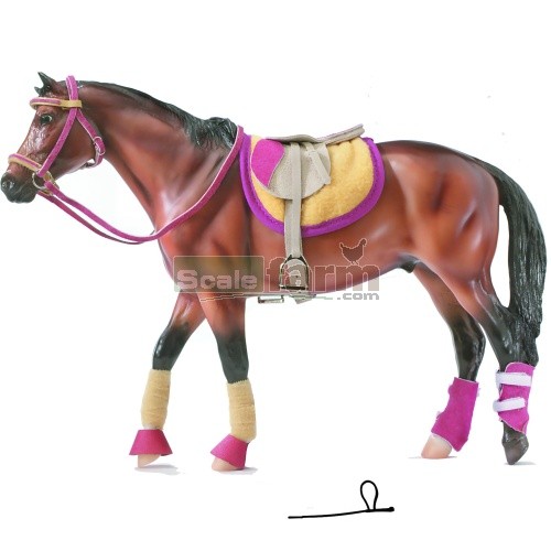 Breyer Horse Accessory Traditional ENGLISH RIDING SET HOT COLORS 2050 