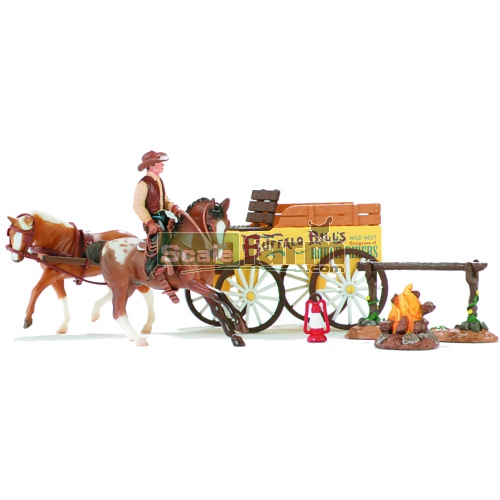 Breyer 5316 - Stablemates Buffalo Bill Rough Riders Play Set