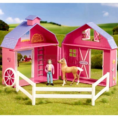 Breyer 5370 Stablemates Horse Crazy Pocket Barn