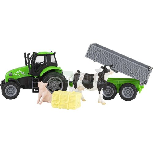 Tractor and Tag-A-Long Wagon Play Set