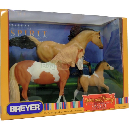 Breyer 751104 Spirit Kiger Mustang Family in Action