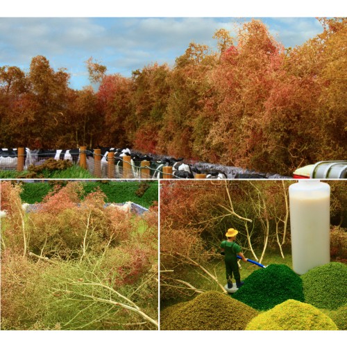 Sea Foam Trees with Leaf Foliage Pack