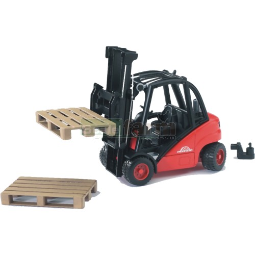 Linde Fork Lift H30D With 2 Pallets