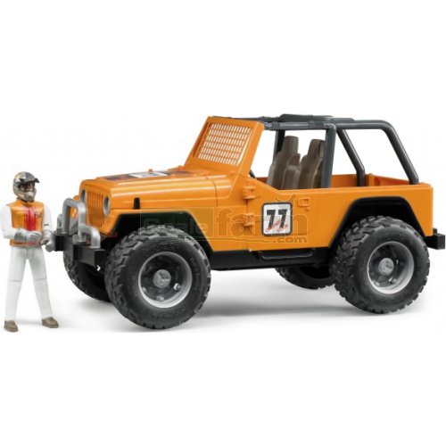 Bruder #02542 Jeep Cross Country Racer New Factory Seale Orange with Driver 