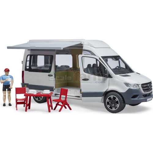 Mercedes Benz Sprinter Camper Van with Driver and Accessories