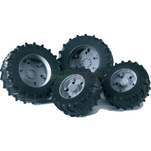 Bruder 03315 Twin Tyres With Grey Rims Premium Pro 03000 Series