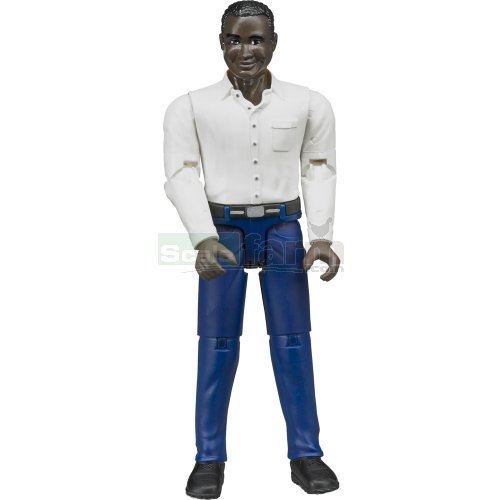 Man with Dark Blue Jeans