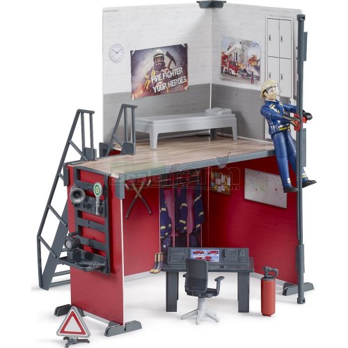bWorld Fire Station with Figure
