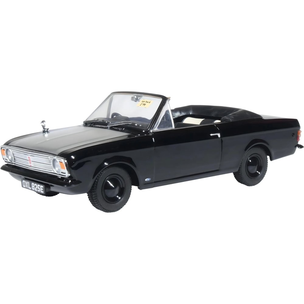 Ford Cortina MkII Crayford Convertible - Black/White