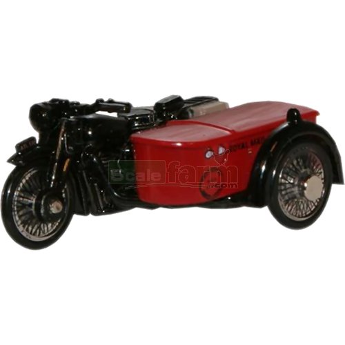 BSA Motorcycle and Sidecar - Royal Mail