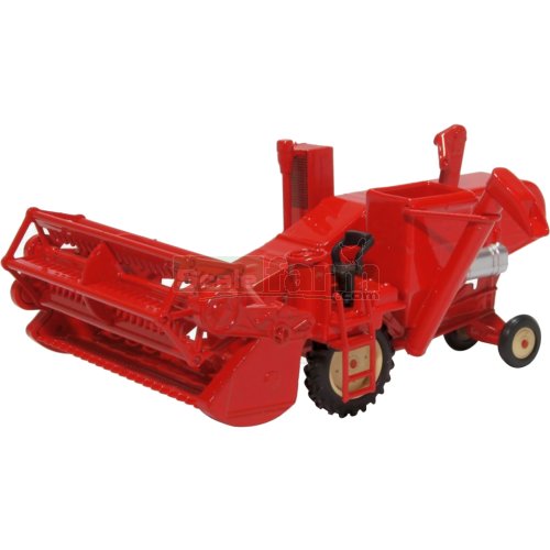 Vintage Combine Harvester - Red