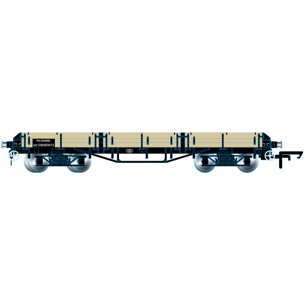 Pilchard Wagon DB990073 - BR Unpainted Wood