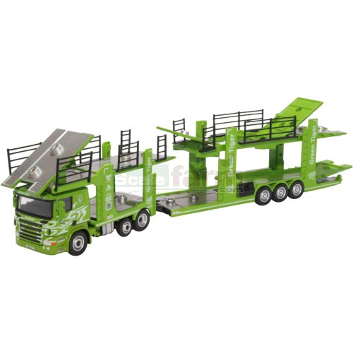 Scania Evo 6 Car Transporter - Green Tiger