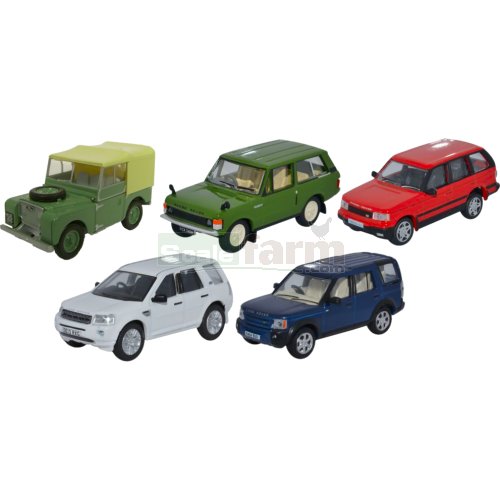 Land Rover Classic 5 Car Set