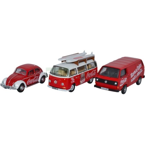 VW 3 Vehicle Set - Coca Cola