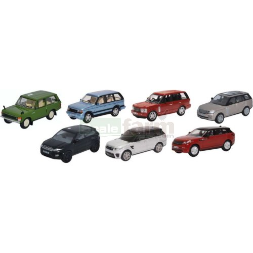 Land Rover Range Rover 7 Car Set (Classic/P38/3 Gen/Vogue)