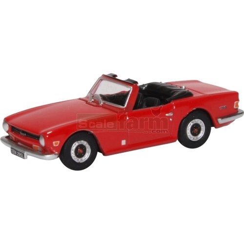 224501 Oxford 76tr6002 Triumph Tr6 Red Scale 1:76 Model Car ° New 