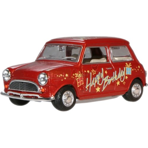 Classic Mini Car - Happy Birthday