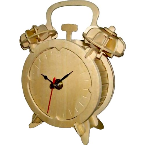 Alarm Clock Woodcraft Construction Kit
