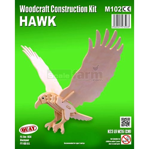 Quay Colore Marrone Hawk Woodcraft Construction Kit Costruzione M102 