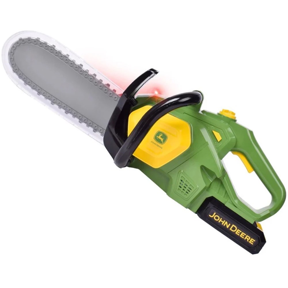 John Deere Motorised Chainsaw with Lights and Sounds