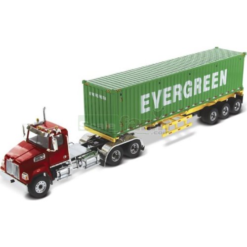 Western Star 4700 SB Tandem Truck and 40' Dry Goods Container Trailer