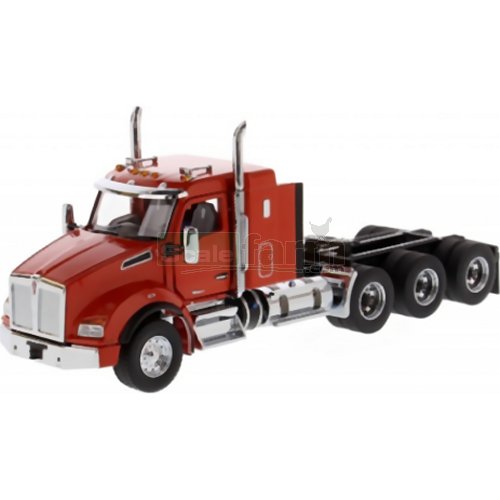 Kenworth T880 SBFA Pusher-Axle Tandem Tractor - Red
