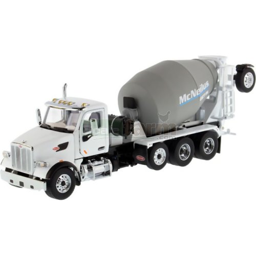 Peterbilt 567 with McNeilus Bridgemaster Mixer - White