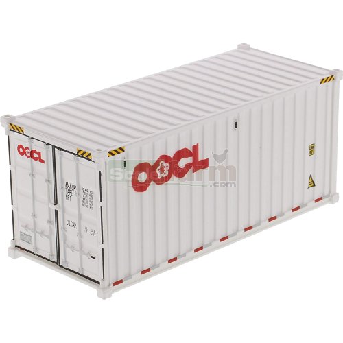 20' Dry Goods Sea Container - OOCL (White)