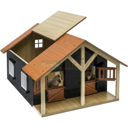 Horse Stable with 2 Stalls and Storage Room