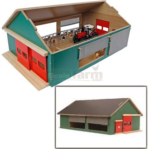 Cattle Shed with Roller Blinds