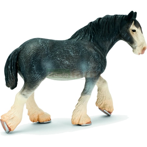 "Clydesdale Jument-Mare" Schleich-Neuf avec drapeaux-NEW with tag!!! 13291 