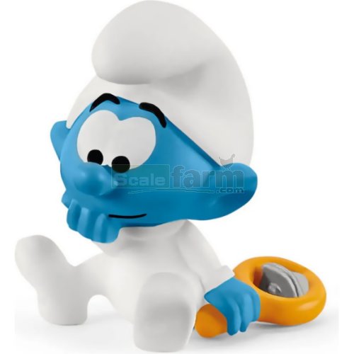 Baby Smurf with Rattle