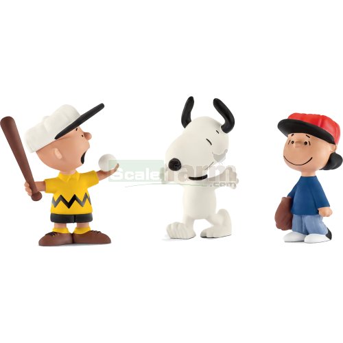 Peanuts - Baseball 3 Figure Set