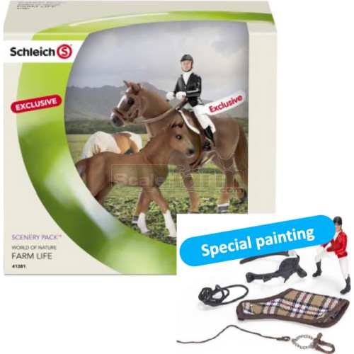 schleich riders and tack
