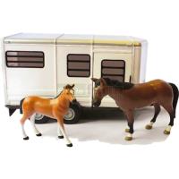Preview Horse Trailer with Horse and Foal - Big Farm (Cream)